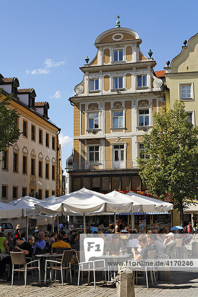 Kohlenmarkt  Regensburg  Upper Palatinate  Bavaria  Germany