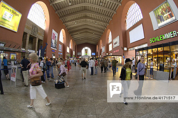 Bahnhofshalle Hauptbahnhof Stuttgart, Baden-Württemberg ...