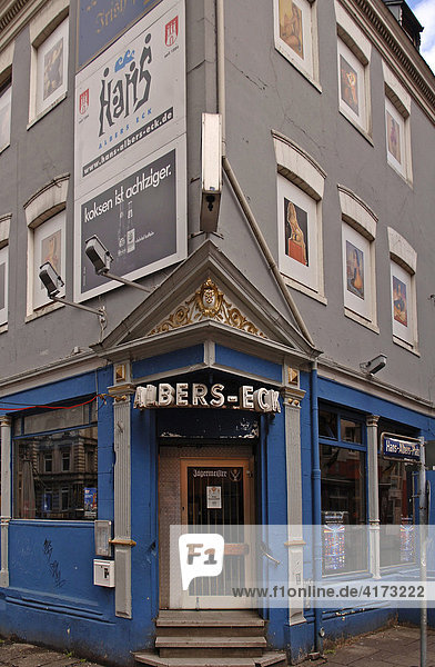 Hans Albers Eck Kneipe am Hans Albers Platz St. Pauli Hamburg Deutschland Europa