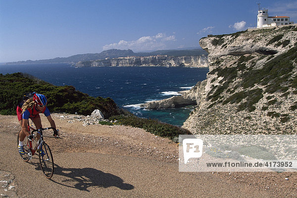 Radfahren  Bonifacio  Korsika  Frankreich