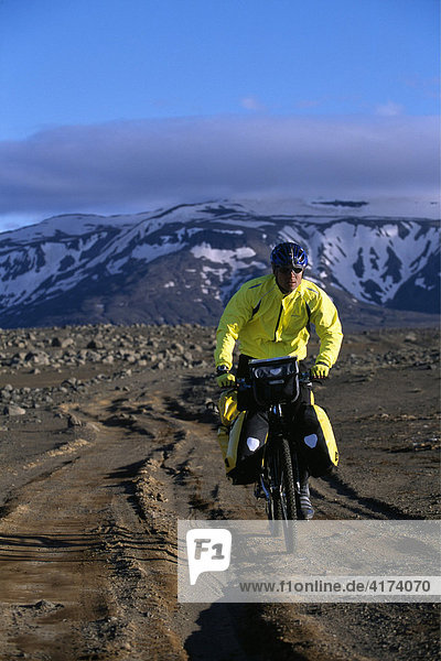 Mountain biking  Hveravellir  Iceland