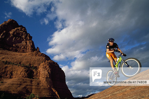 Mountainbiker  National Park  Grand Canyon  Sedona  Arizona  USA