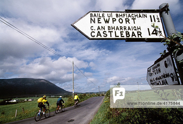 Mountainbiker  Castlebar  County Mayo  Irland