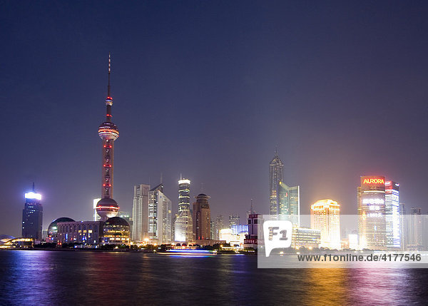 Skyline Shanghai  China.