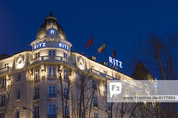 Hotel Ritz in der Altstadt von Madrid  Spanien