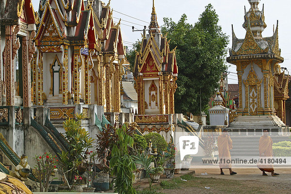 Tempel und Kloster Wat Luang in Pakxe Pakxe  Laos