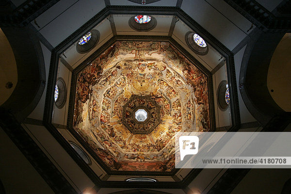 Kuppel  Dom Santa Maria del Fiore  Florenz  Toskana  Italien