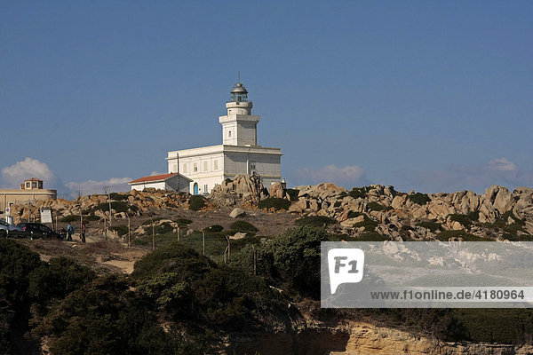 Lighthouse at Capo Testa  Sardinia  Italy  Europe