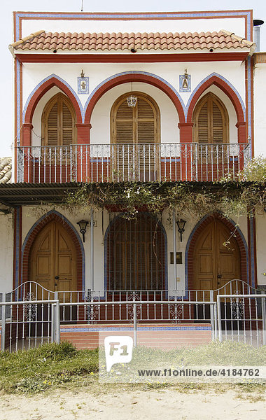 Haus einer Bruderschaft  El Rocio  Andalusien  Spanien