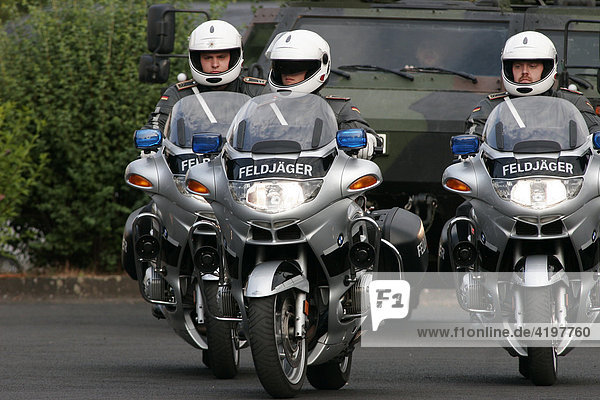 German Military Police on BMW-motorbikes