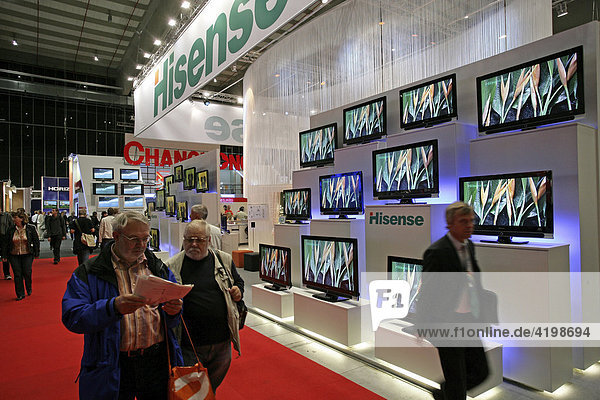 Flachbildschirme auf der Internationalen Funkausstellung in Berlin (IFA) Deutschland
