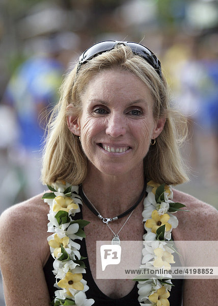 Die achtfache Ironman-Hawaii-Siegerin Paula Newby-Fraser (USA)