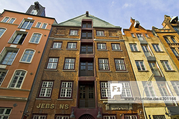 Historische Häuser an der Strasse Cremon in Hamburg  Altstadt  Hamburg