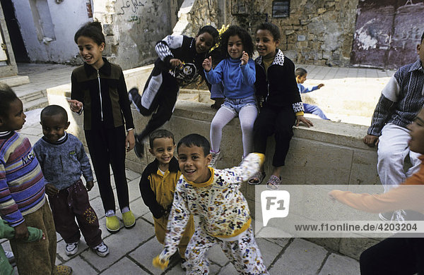 Jewish children in Akko  Israel