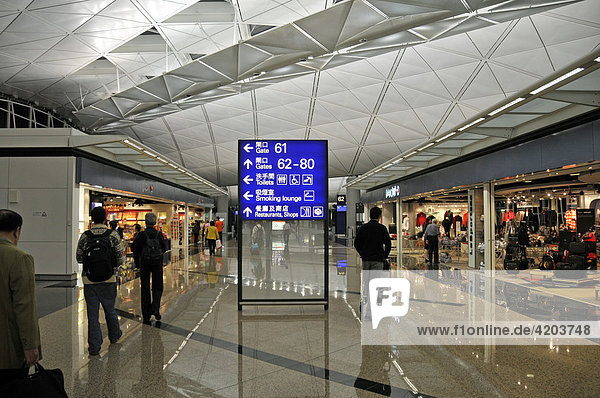 Flughafen von Hongkong  China  Asien