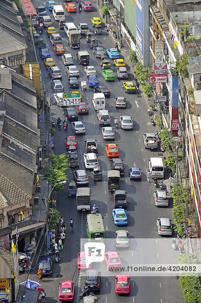 Verkehrsstau  Bangkok  Thailand  Asien