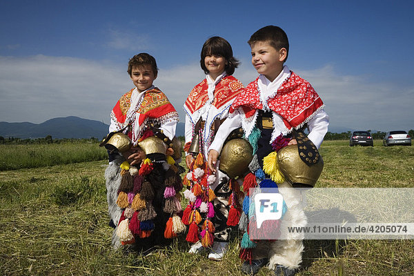 Children in costume  Rose Festival  Karlovo  Bulgaria