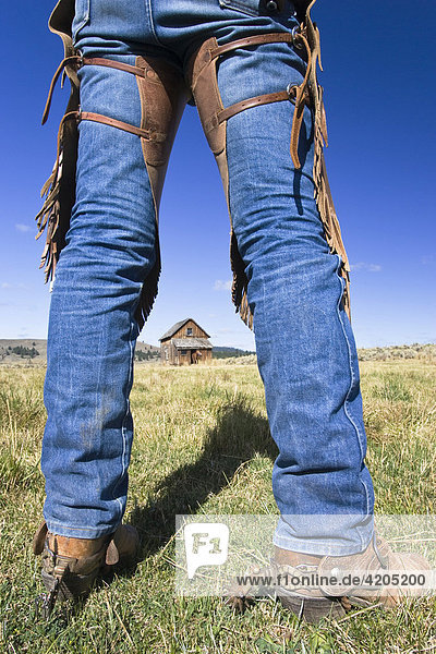 Cowboybeine und Scheune  Wilder Westen  Oregon  USA