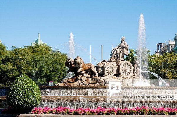 The Cibeles fountain. Madrid  Spain.