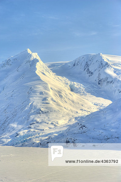 Szenische Ansicht der Portage Tal im Winter  South Central Alaska