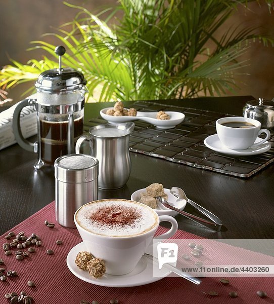 Kaffeebohne Tischset Cafe Kaffee Bohne Cappuccino