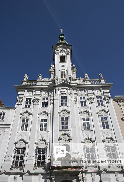 Österreich  Steyr  Rathaus  Tiefblick