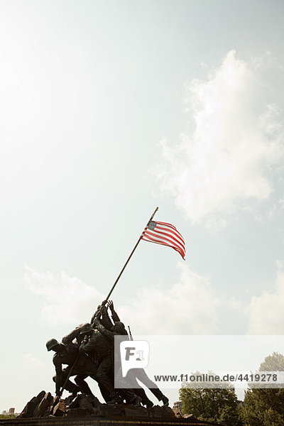 Marine Corps War Memorial  Arlington  Virginia  USA