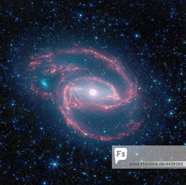 Coiled Creature NASAÂ¥s Spitzer Space Telescope has imaged a wild creature of the dark -- a coiled galaxy with an eye-like object at its center The Â¥eyeÂ¥ at the center of the galaxy is actually a monstrous black hole surrounded by a ring of stars In this