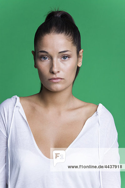 Young woman looking at camera