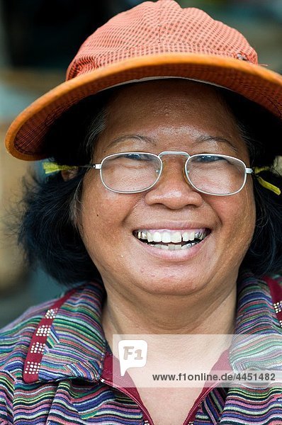 Woman in market Pursat Cambodia