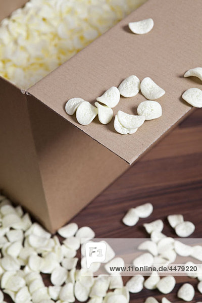 Karton und Verpackung von Erdnüssen