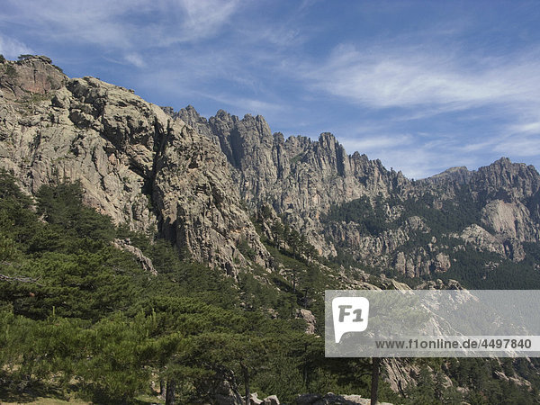 Korsika  Frankreich  Landschaft  Berg  Bavella Pass  Berg  Landschaft