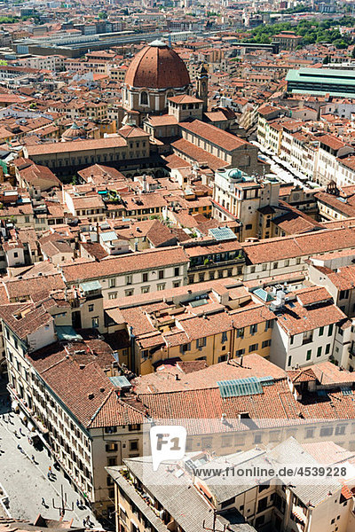 Luftbild der Altstadt Florenz Italien