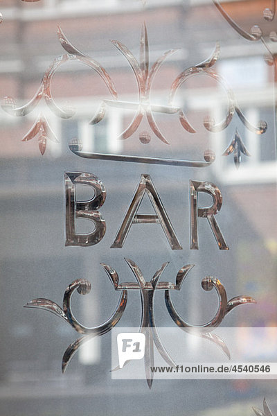 Bar window  London