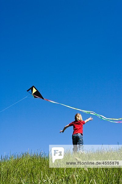 Boy nach dem kite