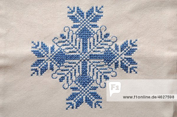 Emboidered snow flake