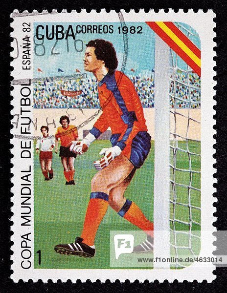 1982 FIFA World Cup  Spain  postage stamp  Cuba  1982