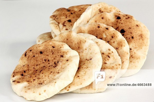 Freshly baked handmade pita bread