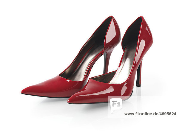 Ein Paar sexy High Heels Stöckelschuhe in rot