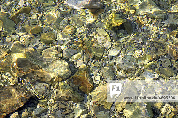 Pebbles in the sea  Vir Island  Dalmatia  Croatia  Europe