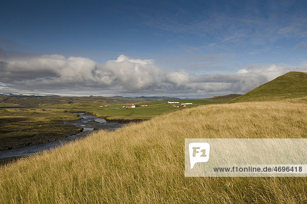 Landscape on the southwest coast  Iceland  Scandinavia  Europe