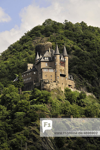 Burg Katz  St. Goarshausen  Rheinland-Pfalz  Deutschland  Europa