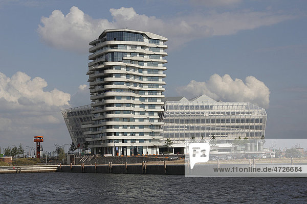 Marco-Polo-Tower  Hafencity district  Hamburg  Germany  Europe