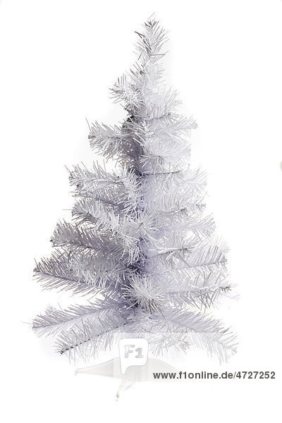 White plastic Christmas tree  collapsible