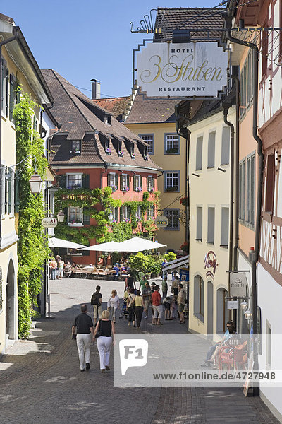 Historic city  Meersburg  Lake Constance  Baden-Wuerttemberg  Germany  Europe