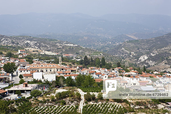 Omodos village  Troodos Mountains  Central Cyprus
