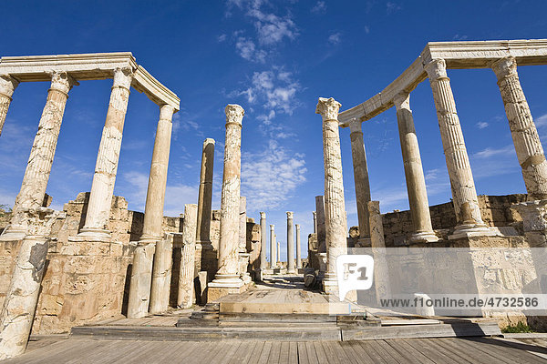 Antikes Theater von Leptis Magna  Libyen  Nordafrika  Afrika