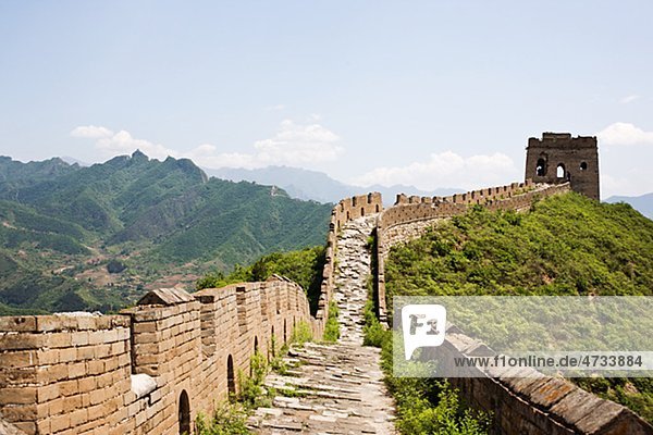 Chinesische Mauer  Ansicht von der Wand