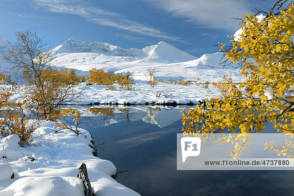 Winter im Rondane Nationalpark  Norwegen  Skandinavien  Europa
