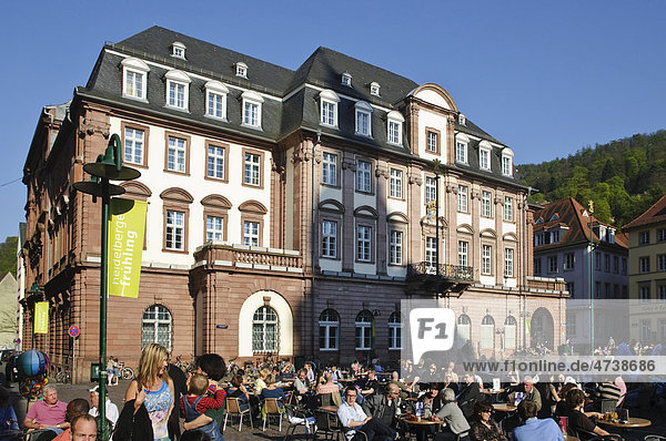 Rathaus  Marktplatz  Heidelberg  Baden-Württemberg  Deutschland  Europa